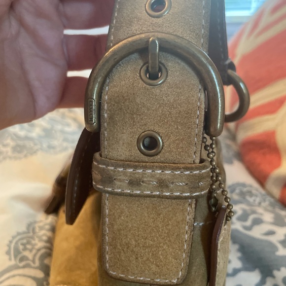 Coach Suede Hobo Bag - Picture 9 of 12
